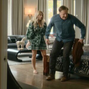 Alice + Olivia Tiffie Floral Belted Minidress worn by Joyce Newman (Lucy Liu) as seen in A Man in Full