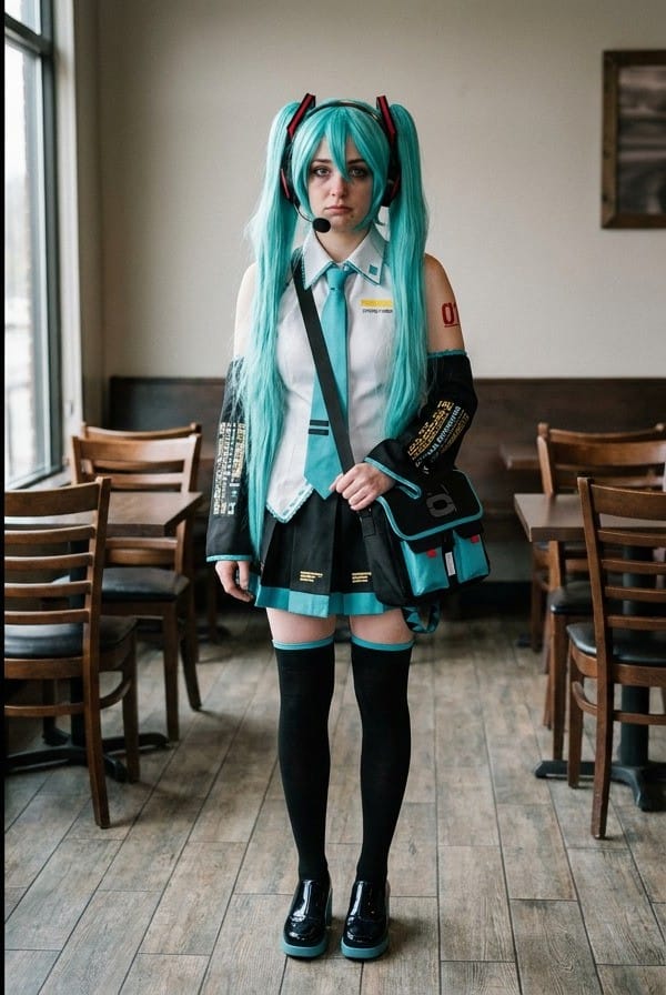 Hatsune Miku Vocaloid cosplay