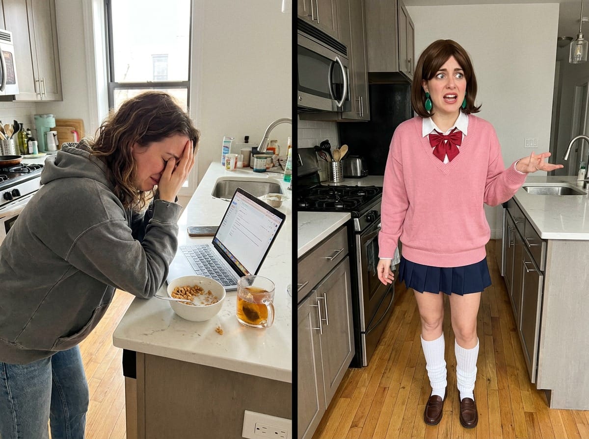 Momo Ayase Dandadan before and after