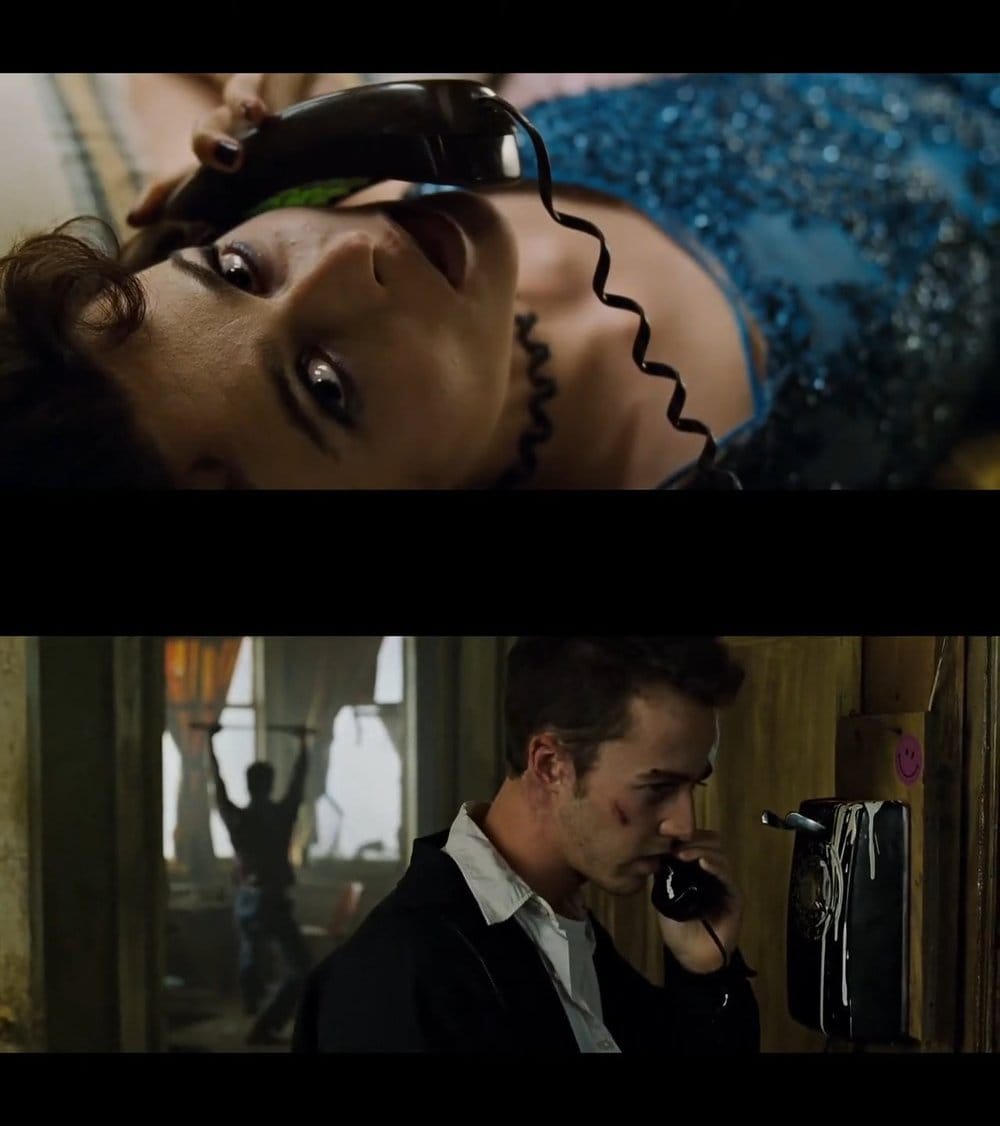 Narrator Fight Club scene