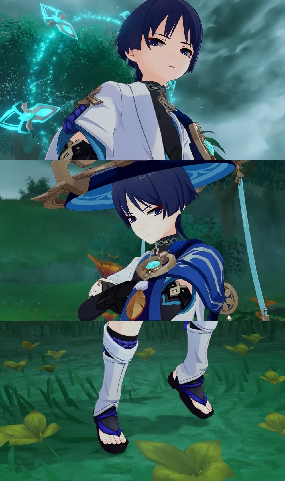 Wanderer Genshin Impact scene