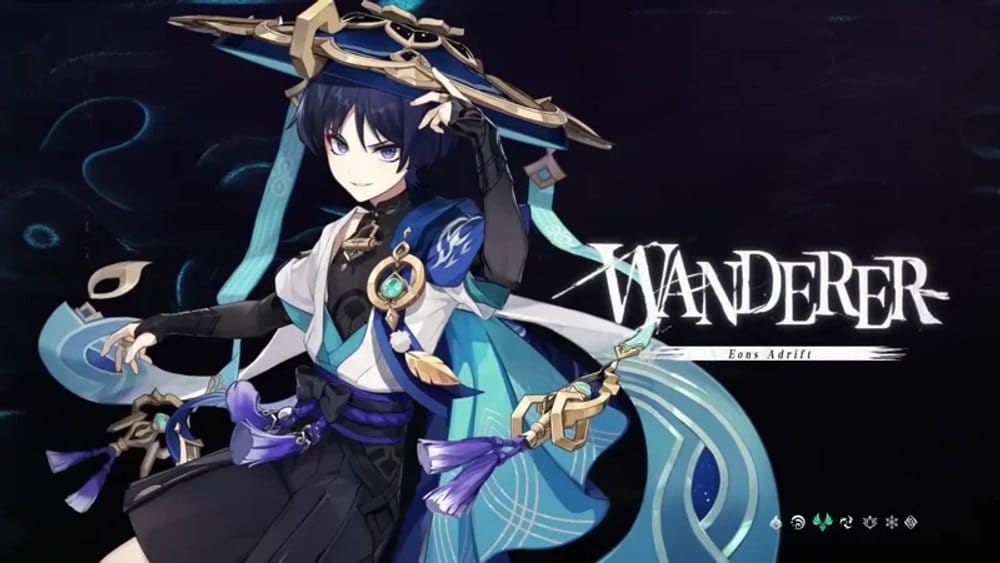 Wanderer Genshin Impact scene
