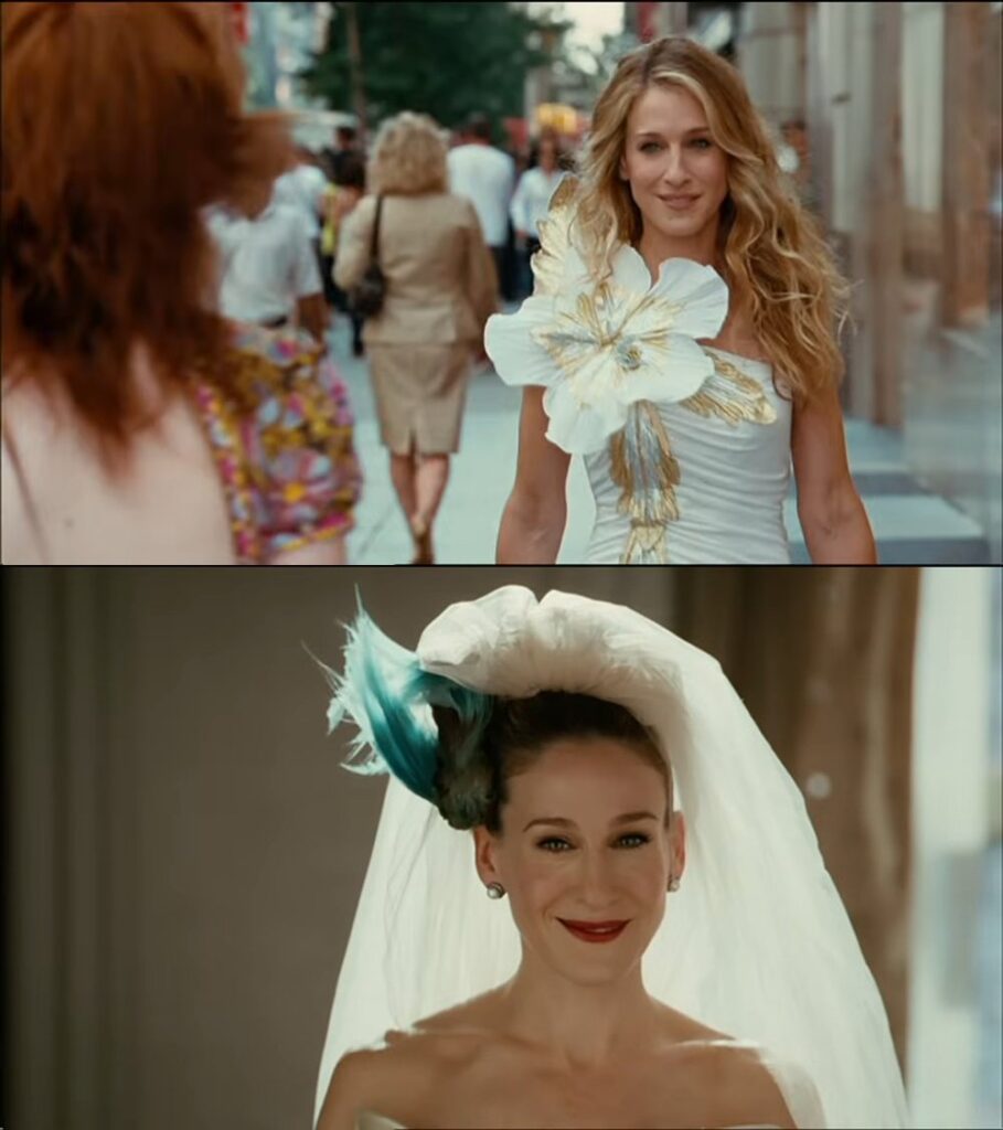 Carrie Bradshaw Sex and the City costume scenes