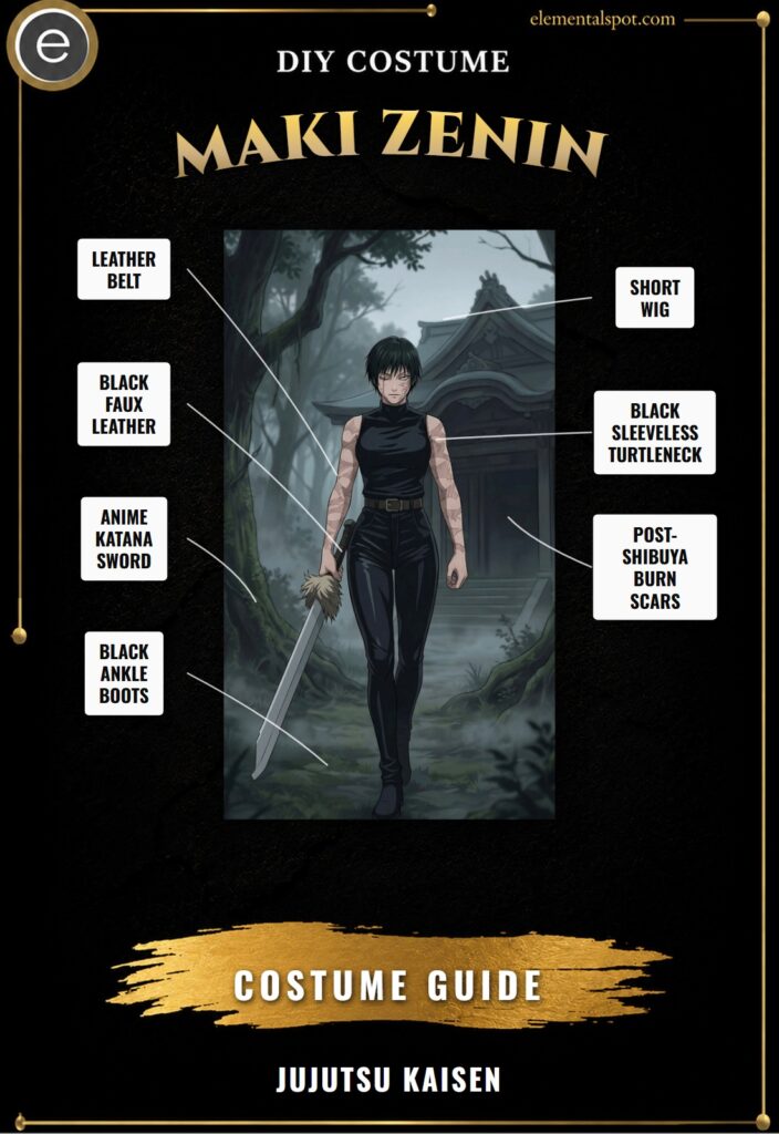 Maki Zenin Jujutsu Kaisen Costume