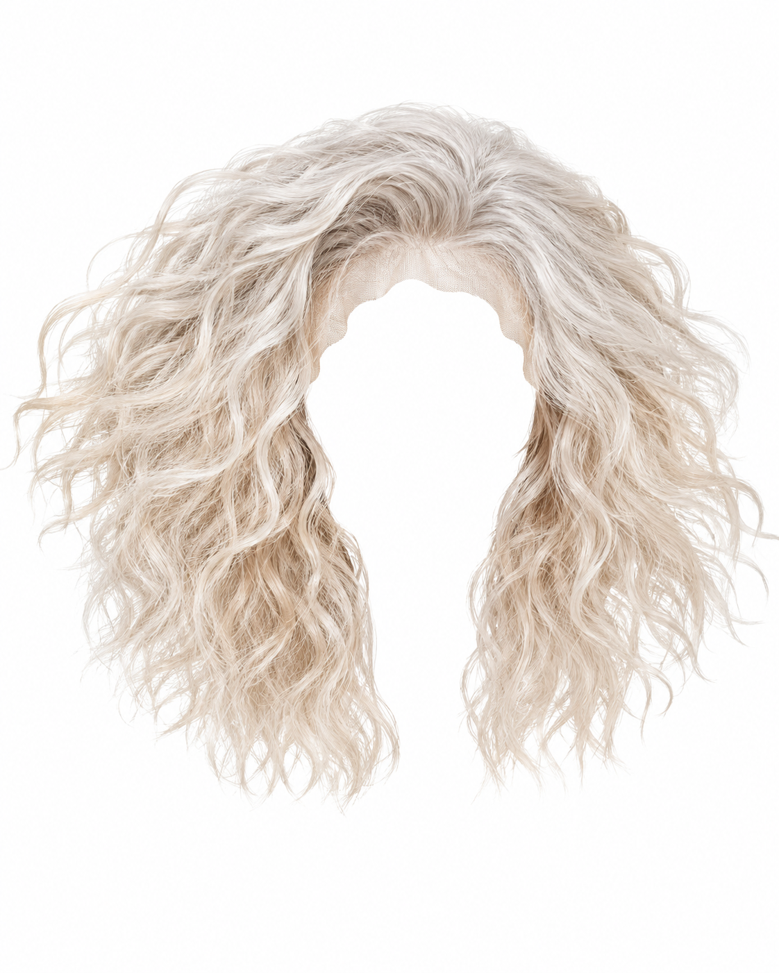 Blonde wavy wig