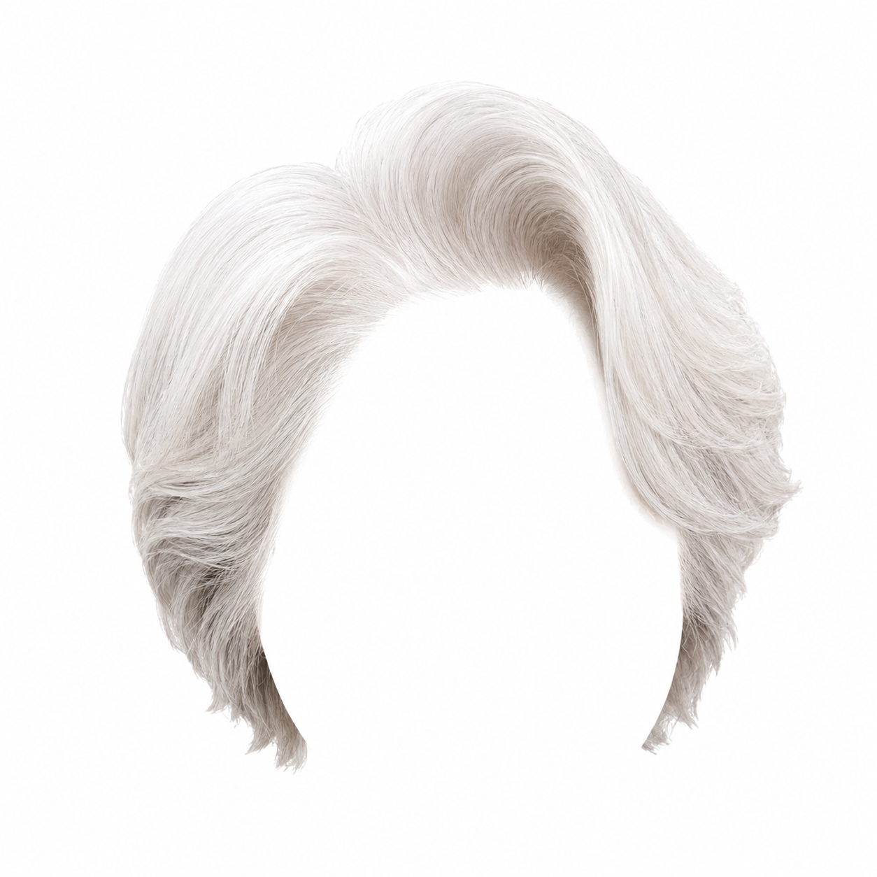 Silver Bob Wig