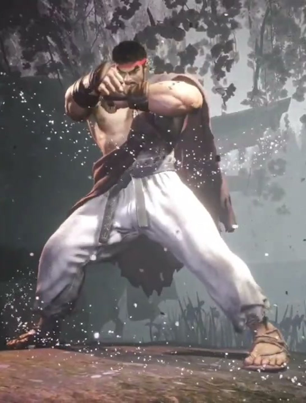 Ryu Street Fighter scene