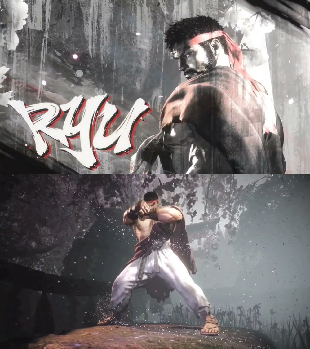 Ryu Street Fighter scene
