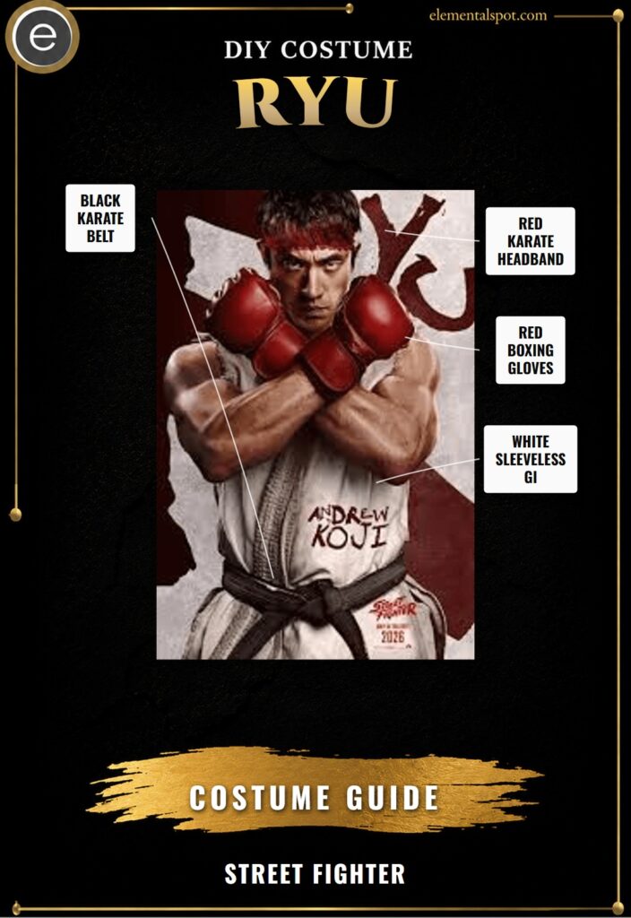 Ryu Street Fighter Costume