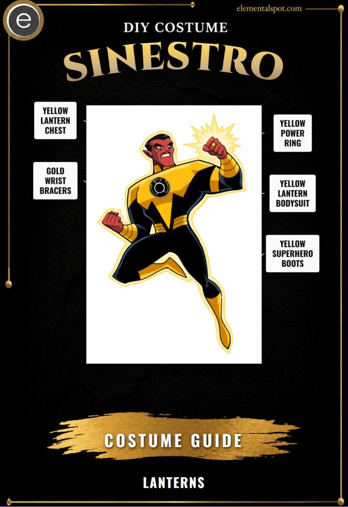 Sinestro Lanterns Costume