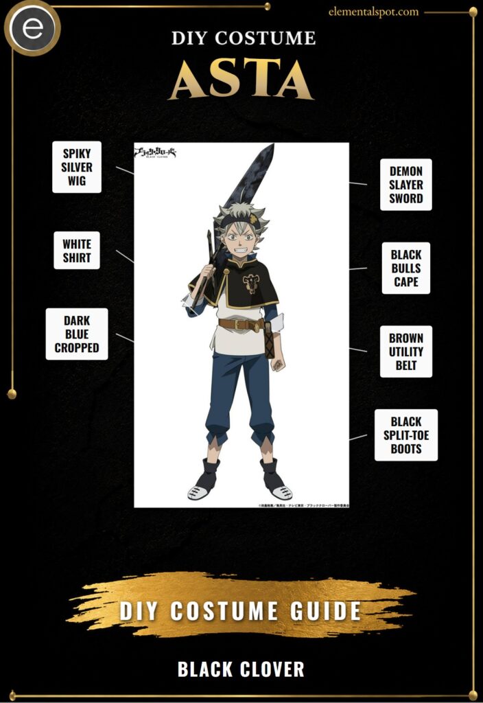 Asta Black Clover Costume