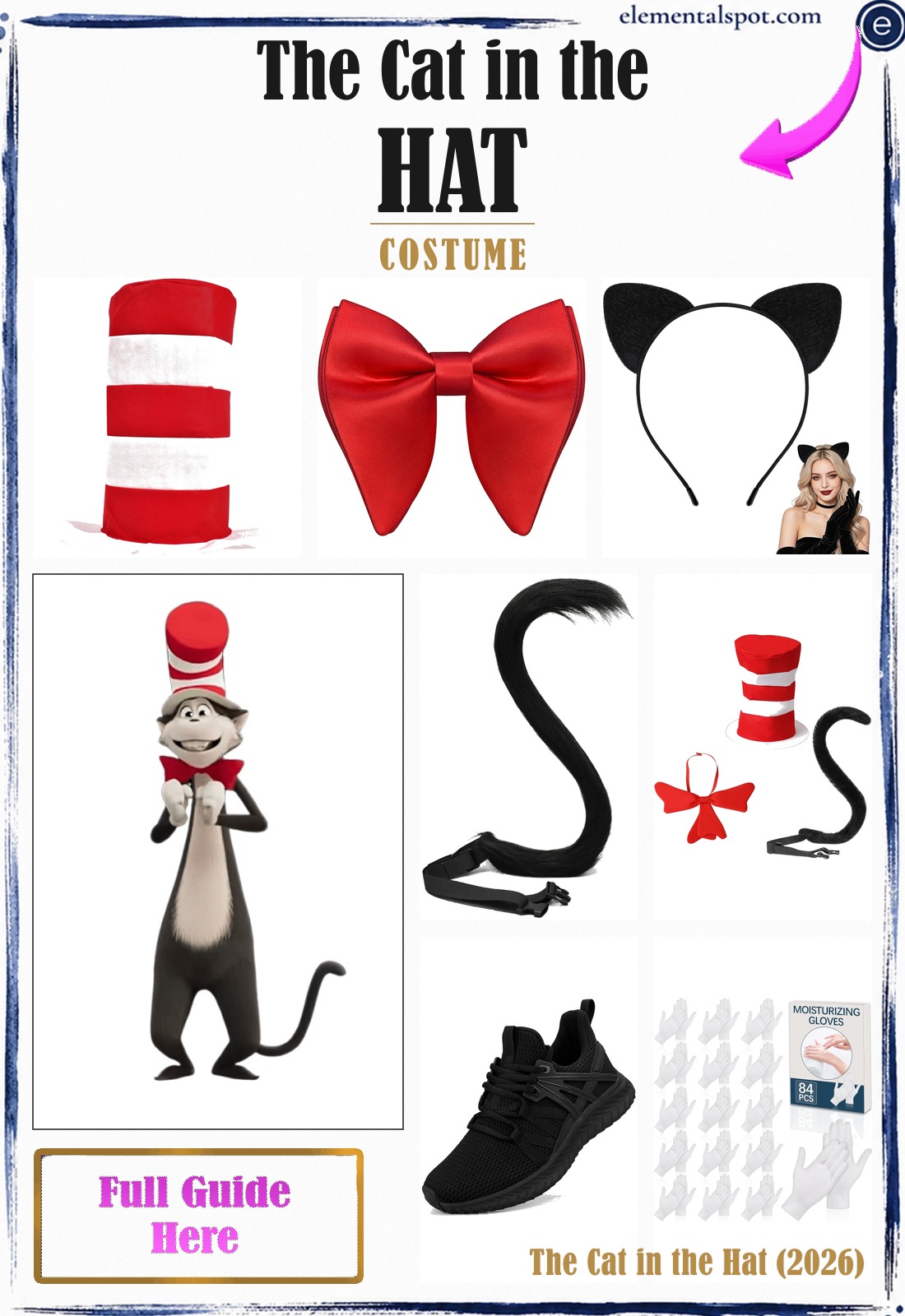 The Cat in the Hat The Cat in the Hat (2026) costume — all pieces in one pin