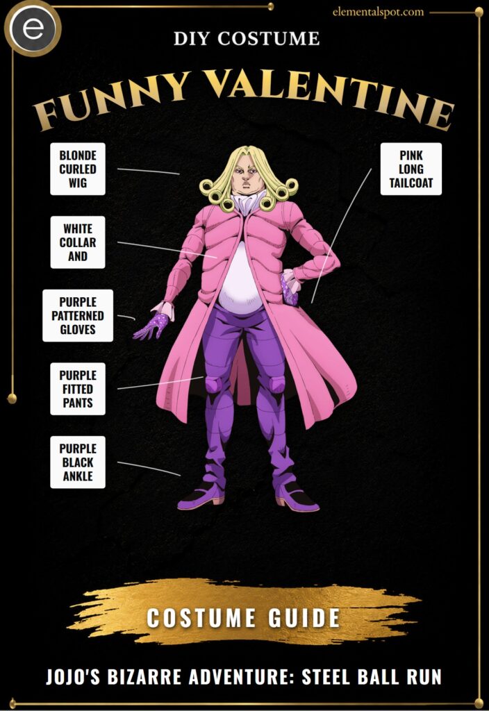 Funny Valentine JoJo's Bizarre Adventure: Steel Ball Run Costume