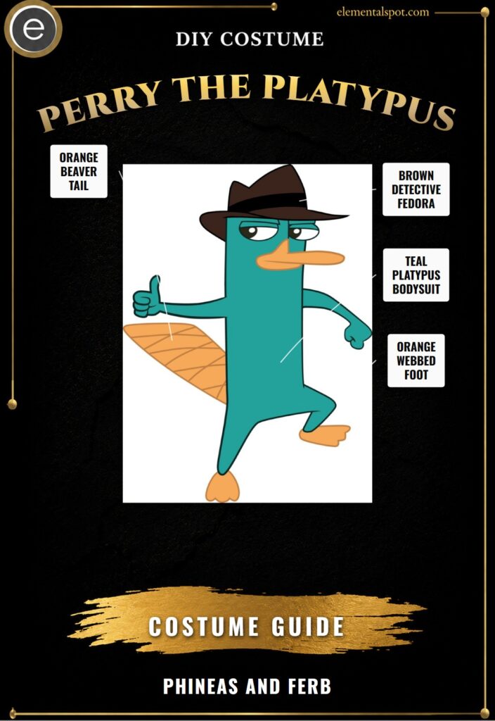 Perry the Platypus Phineas and Ferb Costume