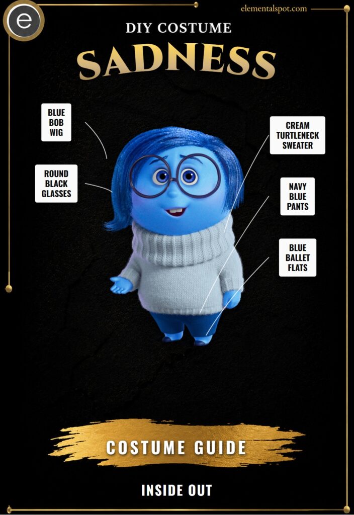 Sadness Inside Out Costume
