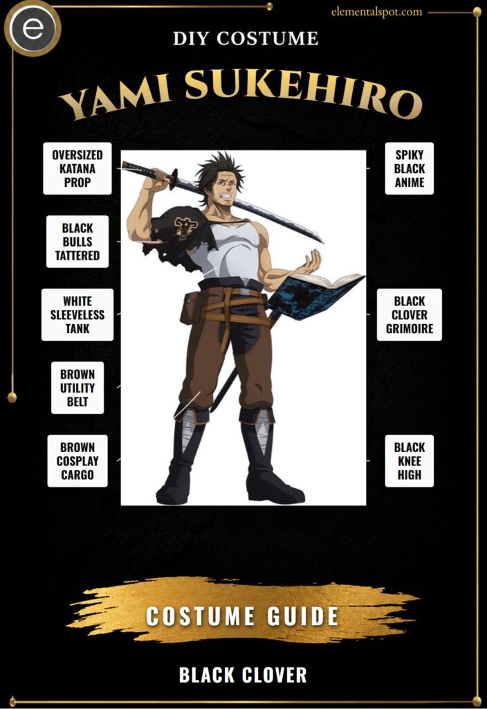 Yami Sukehiro Black Clover Costume